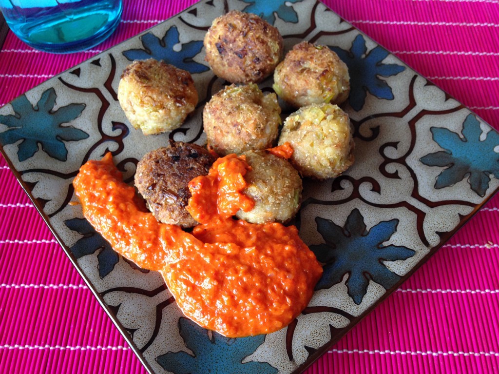 Bolitas arroz y lentejas