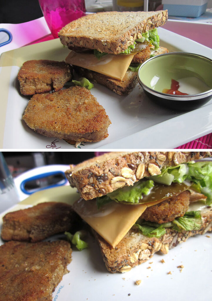 Sandwich escalopines seitan 2